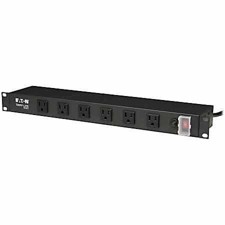 Tripp Lite 1U Rack Mount Power Strip with 12 Right Angle Outlets ...