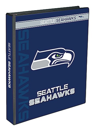 Markings by C.R. Gibson® Round-Ring Binder, 1" Rings, Seattle Seahawks