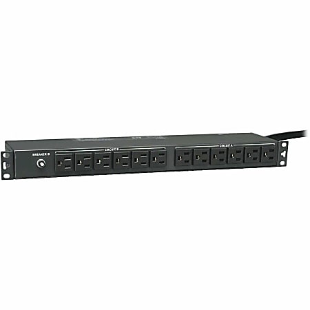 Eaton Tripp Lite Series PDU Basic 120V 2.9kW 30A 5-15R 24 Outlet L5-30P Horizontal 1URM - Horizontal rackmount - PDU2430