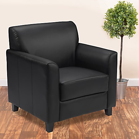 Flash Furniture HERCULES Diplomat Series Leathersoft Chair, Black