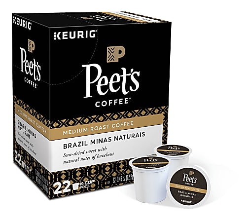 Peet's® Coffee & Tea Single-Serve Coffee K-Cup®, Brazil Minas Naturais, Carton Of 22