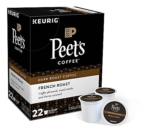 Peet's® Coffee & Tea Single-Serve Coffee K-Cup® Pods, French Roast, Carton Of 22