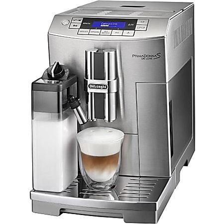 DeLonghi PrimaDonna S Deluxe 2-Cup Automatic Beverage Machine, Silver