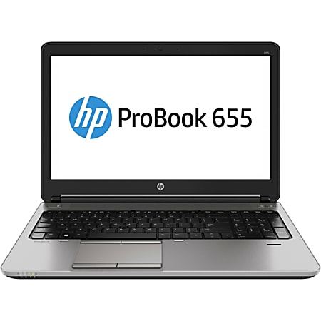 HP ProBook 655 G1 Laptop, 15.6" Screen, AMD A10, 4GB Memory, 180GB Solid State Drive, Windows® 7