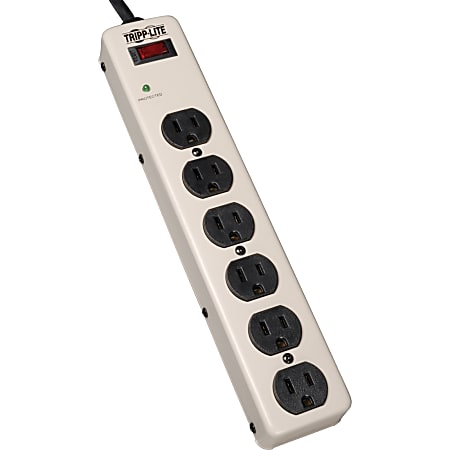 Eaton Tripp Lite Series 6-Outlet Commercial-Grade Surge Protector, 6 ft. (1.83 m) Cord, 900 Joules, 12. - PM6SN1