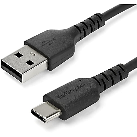 StarTech.com 2 m / 6.6ft USB 2.0 to USB C Cable - High Quality USB 2.0 Cable - USB Cable - Black - USB Data Transfer Cable (RUSB2AC2MB)