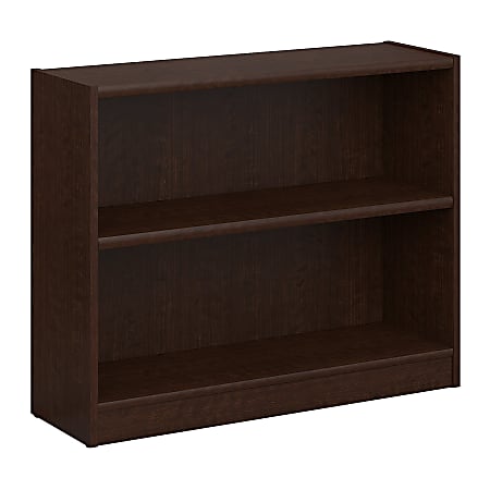 Bush Furniture Universal 2 Shelf Bookcase, Mocha Cherry, Standard Delivery