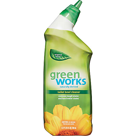 Green Works Toilet Bowl Cleaner - Gel - 24 fl oz (0.8 quart) - 1 Each - Clear