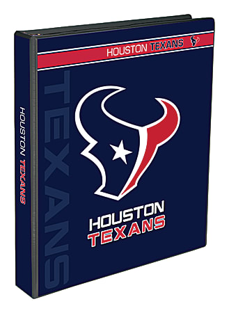 Markings by C.R. Gibson® 3-Ring Binder, 1" Round Rings, Houston Texans
