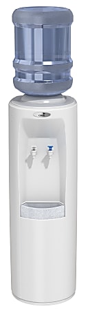 Oasis® Atlantis Cook N' Cold Floorstand Bottle Water Dispenser, 38 11/16"H x 13"W x 12 13/16"D, White