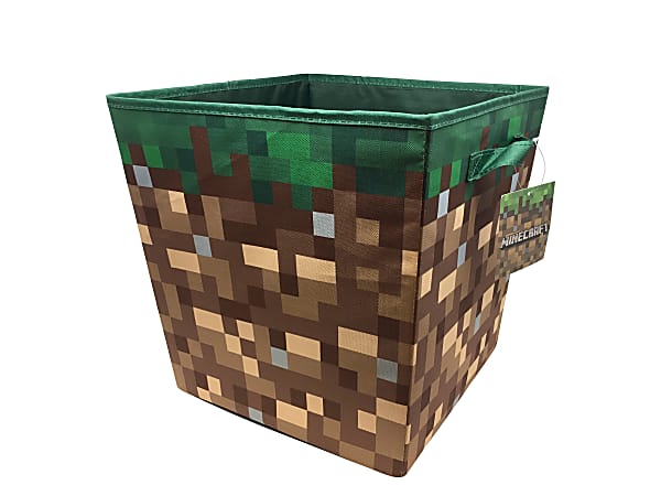 Jay Franco Nesting Storage Bin, Medium Size, Minecraft Green