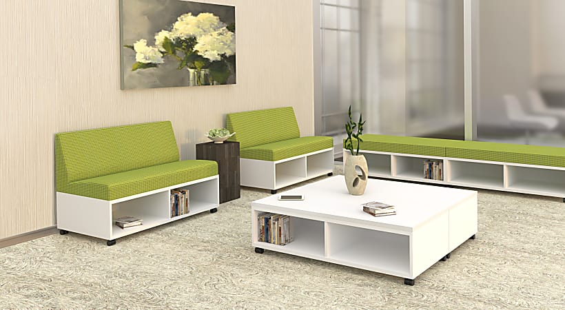 Mayline® Banca Table/Seat Base, 36"W, White