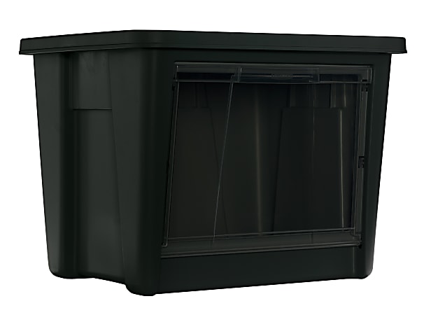 Rubbermaid® All Access Storage Organizer, Medium, 15" x 17 1/2" x 19 1/2", Black