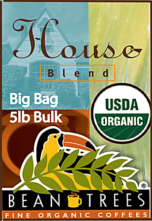 Beantrees Organic BioGems Blends® Whole Bean Bulk Coffee, 5 Lb Bag