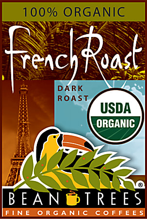 Beantrees Organic French Roast Whole Bean Coffee, 12 Oz Bag