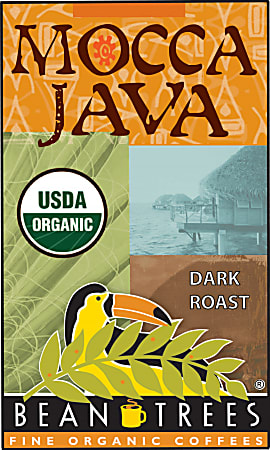 Beantrees Organic Mocca Java Whole Bean Coffee, 12 Oz Bag