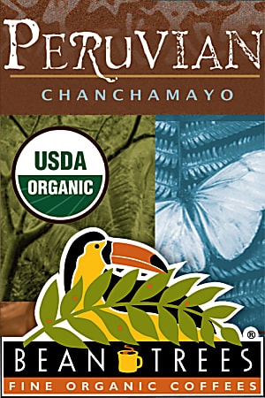 Beantrees Organic Whole Bean Coffee, Peruvian Chanchamayo, 12 Oz Per Bag