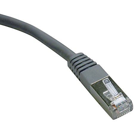 Tripp Lite 10ft Cat6 Gigabit Molded Shielded Patch Cable FTP RJ45 M/M Gray 10' - 10ft - 1 x RJ-45 Male - 1 x RJ-45 Male - Gray