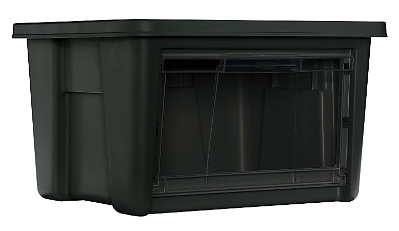 Rubbermaid® All Access Storage Organizer, Small, 11 5/8" x 17 1/2" x 19 1/2", Black