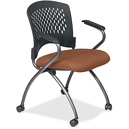 Office star folding chair with casters 2025