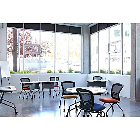 Office star folding sales chair with casters