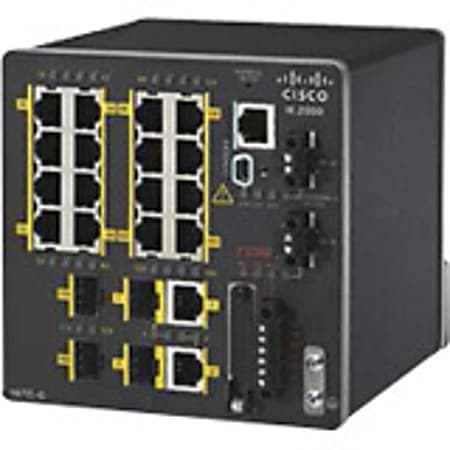 Cisco IE-2000-16TC-L Ethernet Switch - 20 Ports - Manageable - Fast Ethernet - 10/100Base-TX - 2 Layer Supported - IE200016TCL
