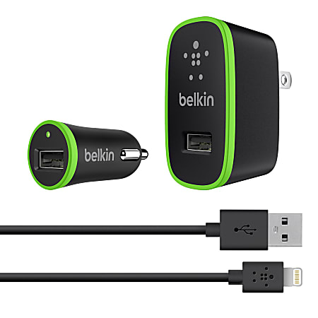 Belkin® Charger Kit For Apple® iPhone® 5, iPad® And iPod®, 4', Black