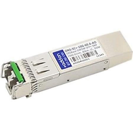 AddOn Cisco ONS-SC+-10G-61.4= Compatible TAA compliant 10GBase-DWDM 100GHz SFP+ Transceiver (SMF; 1561.42nm; 40km; LC; DOM)
