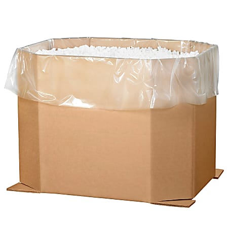 Office Depot® Brand Heavy-Duty Triple-Wall Octagon Storage Box Bulk Bins, 24" x 38" x 46", Kraft, Case Of 5