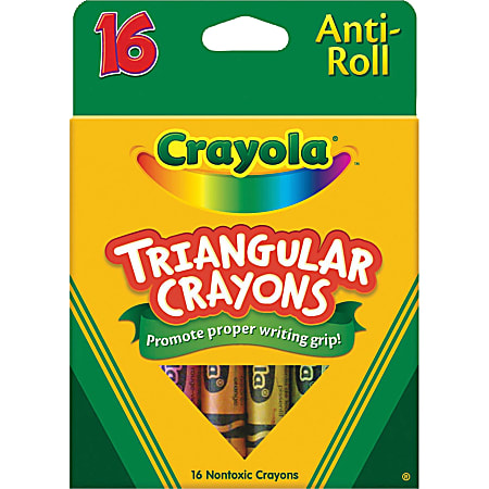  Large Crayons, 16 Count Assorted Colors Crayons, 1