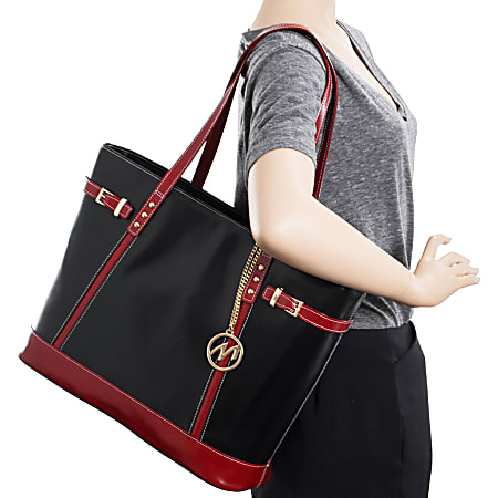 ★  Serafina Tote 関税込★ McKleinUSA Serafina Tote 15 H x 12 12 W x 6 D BlackRed - ODP