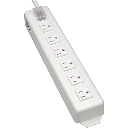 Eaton Tripp Lite Series Power Strip Metal 120V 5-15R Right Angle 6 Outlet 15' Cord - Power strip - 15 A - TLM615NCRA