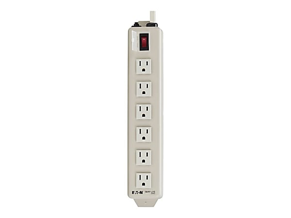 Eaton Tripp Lite Series Power Strip 120V 5-15R 6 Outlet Metal 15' Cord 5-15P - Power strip - 15 A - AC 120 V - TLM615NC