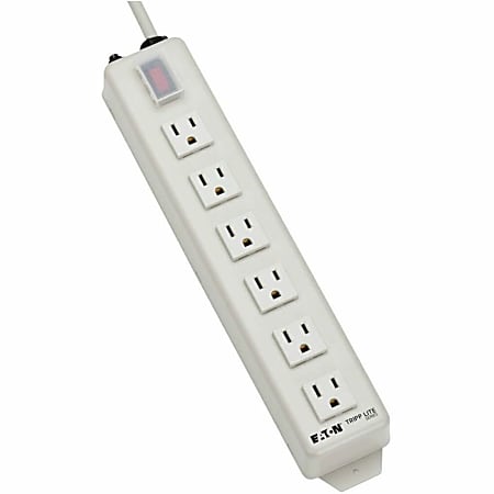 Eaton Tripp Lite Series Power Strip 120V 5-15R 6 Outlet Metal 15' Cord 5-15P - Power strip - 15 A - AC 120 V - TLM615NC