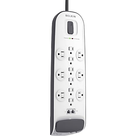Belkin 12-outlet Surge Protector with 8 ft Power Cord with Cable/Satellite Protection - 12x AC Power - BV11223008