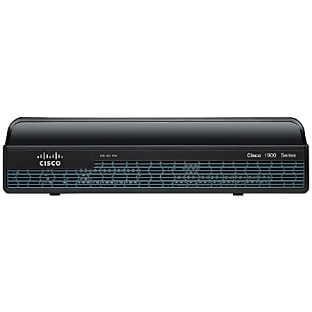 Cisco 1941 Multi Service Router - 2 Ports - 2 RJ-45 Port(s) - Management Port - 5 - 512 MB - Gigabit Ethernet - 2U - Wall Mountable, Rack-mountable - 90 Day