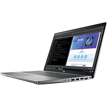 Dell Precision 3000 3580 15.6" Mobile Workstation - Intel Core i5 - 16 GB Total RAM - 512 GB SSD - Titan Gray- Windows 11 Pro - NVIDIA RTX A500 with 4 GB