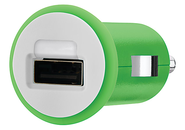 Belkin MIXIT 10 Watt Car Charger Green Office Depot