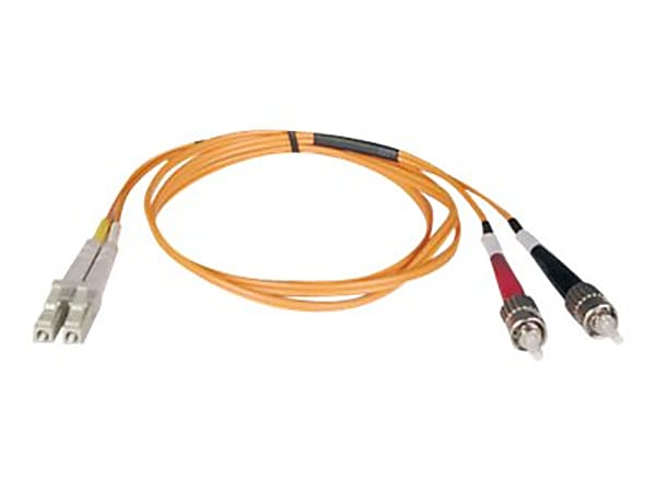 Tripp Lite 5M Duplex Multimode 62.5/125 Fiber Optic Patch Cable LC/ST 16' 16ft 5 Meter - ST Male - LC Male - 16.4ft - Orange