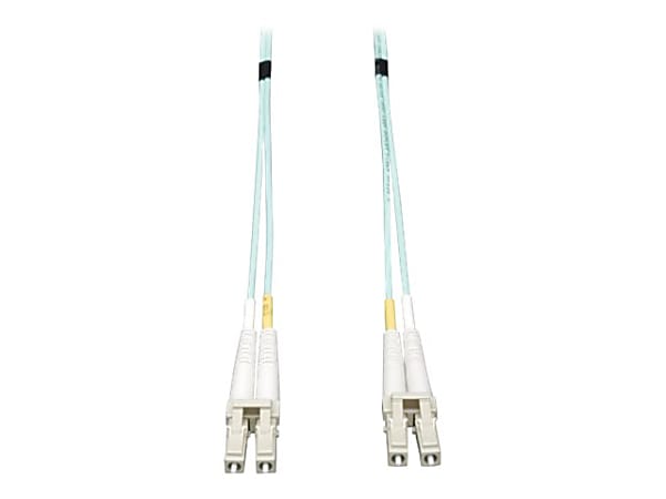 Eaton Tripp Lite Series 10G Duplex Multimode 50/125 OM3 LSZH Fiber Optic Cable (LC/LC), Aqua, 2 m (6 ft.) - Patch cable - LC multi-mode (M) to LC multi-mode (M) - 1.83 m - fiber optic - duplex - 50 / 125 micron - OM3 - halogen-free - aqua