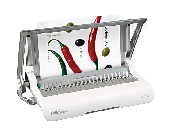 Fellowes® Star Manual Comb Binding Machine, 150-Sheet Capacity