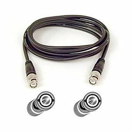 Belkin RG58 Coaxial Cable - BNC Male - BNC Male - 10ft - Black