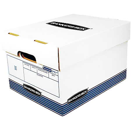 Standard-Duty Storage Box, Letter/Legal Size, White