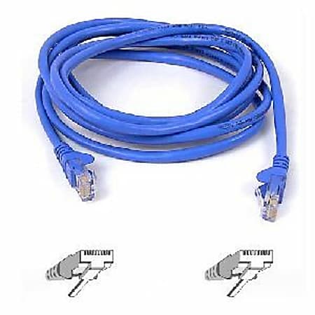 Belkin - Patch cable - RJ-45 (M) to RJ-45 (M) - 5 ft - UTP - CAT 5e - molded - blue -  - A3L79105BLUM