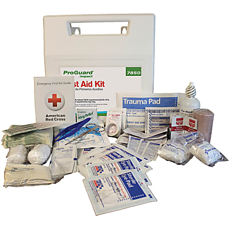 Impact ProGuard 50-Person First Aid Kit - 50 x Individual(s) - 11.4" Height x 3.1" Width11.3" Length - Plastic Case - 1 Each