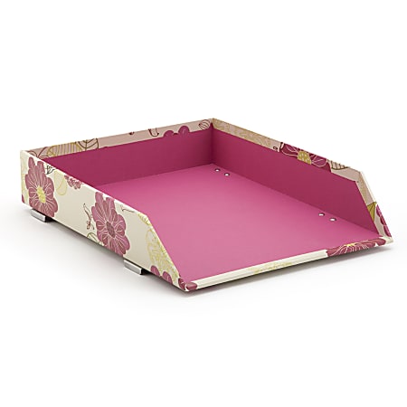 See Jane Work Letter Tray, Retro Bird Pattern
