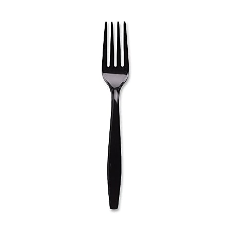 Dixie® Heavyweight Forks, Black, Carton Of 1,000 Forks