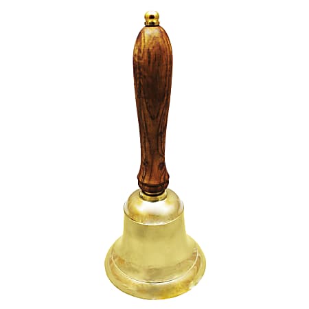 Affluence Unlimited School Hand Bell, 10", Gold
