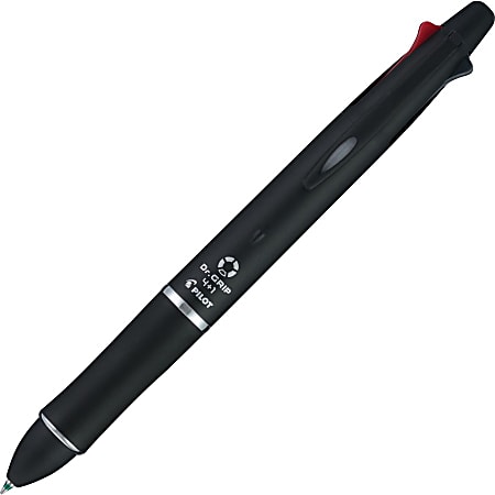 4-Color Multi-Function Ballpoint Pen, Retractable, Medium 1 mm,  Black/Blue/Green/Red Ink, Randomly