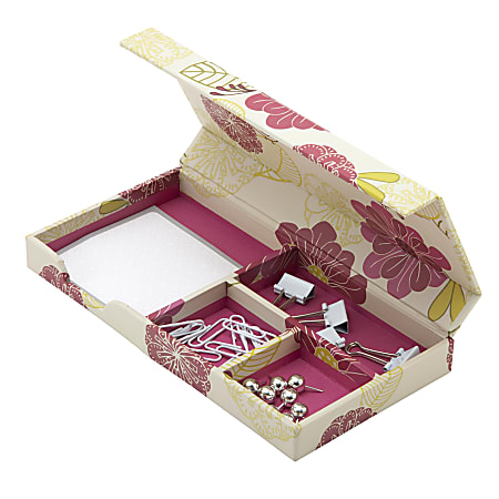 See Jane Work Organizer Tray, Retro Bird Pattern